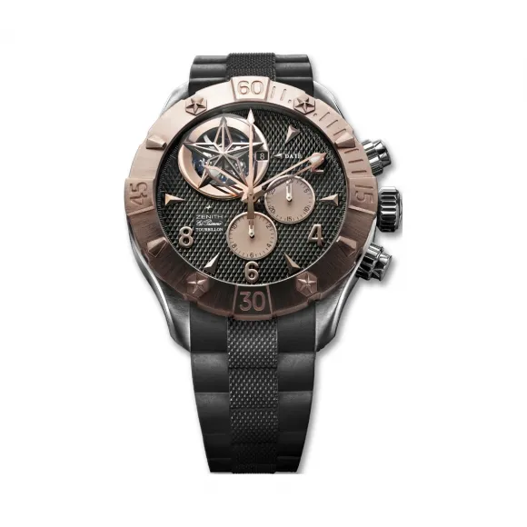 真力时/Zenith Defy Classic 18kt 玫瑰金/精钢 自动机械机芯 男表 86.0526.4035-21.R642