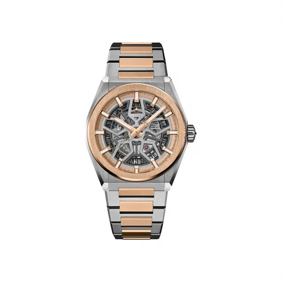 真力时/Zenith Defy系列 磨砂钛金属和18K玫瑰金 自动机械机芯 男表 87.9001.670-79.M9001