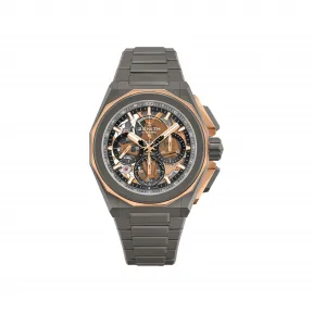 真力时/Zenith DEFY系列 45MM 微喷砂钛金属 & 玫瑰金 自动机械机芯 男表 87.9100.9004-03.I001