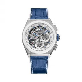 真力时/Zenith Defy系列 拉丝钛白陶瓷表圈 自动机械机芯 男表 95.9007.9004-77.R594