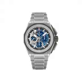 真力时/Zenith DEFY系列 45MM 磨砂钛金属 自动机械机芯 男表 95.9100.9004-01.I001