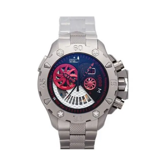 真力时/Zenith 日期显示 钛金属 自动机械机芯 男表 96.0527.4039-01.M530