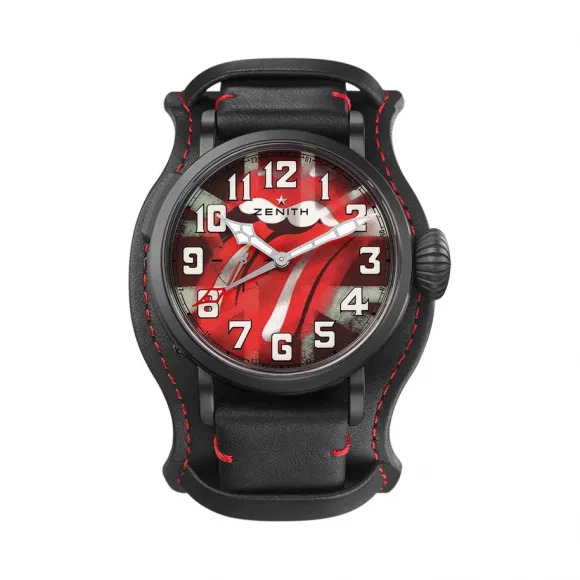 真力时/Zenith Pilot 钛金属覆以DLC (类钻碳) 涂层 钛金属 + DLC 自动机械机芯 男表 96.2439.693-77.C809