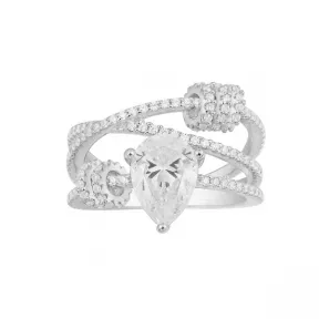 APM Festival系列 三层圈形戒指配以梨形宝石 A21963OX-058