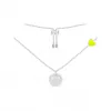 APM 荧光黄爱心笑脸项链 AC5853XFY