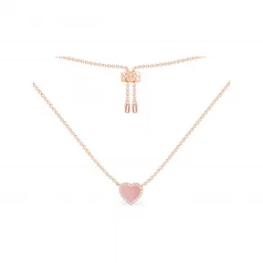 APM 粉母贝爱心项链 PC5795XNAC