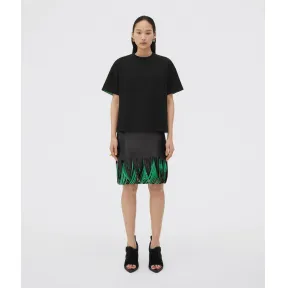 葆蝶家/Bottega Veneta BLACK / PARAKEET 女款 流苏裙 702002V1YS01009