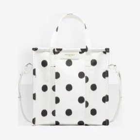 巴黎世家/Balenciaga Bazar小号购物包 - 白色/ 黑色 | 女士BBazar手袋 443096-9GS1N-9040