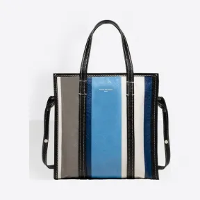 巴黎世家/Balenciaga Bazar小号购物包 - BLEU / GRIS | 女士BBazar手袋 443096-DE9ON-4380