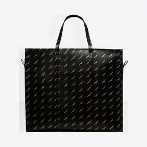 巴黎世家/Balenciaga Bazar加大号购物包 - BLACK / GOLD | 女士BBazar手袋 443099-D8M1N-1080