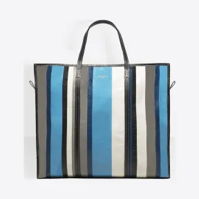 巴黎世家/Balenciaga Bazar加大号购物包 - BLEU / GRIS | 女士BBazar手袋 443099-DE9ON-4380