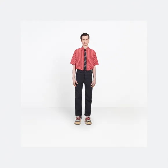 巴黎世家/Balenciaga 实用的瘦腿裤 - DOUBLE STONEWASH DIRTY | 男士裤子 485996-TVE15-4226