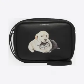 巴黎世家/Balenciaga ‎女士‎ ‎黑色 ‎ ‎小号猫狗印花日常摄影包 ‎ | Balenciaga 489812-D6WDN-1090