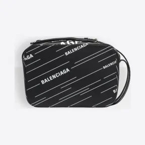 巴黎世家/Balenciaga ‎女士‎ ‎Black / White ‎ ‎满饰印花小号日常摄影包 ‎ | Balenciaga 552370-D6WFN-1090
