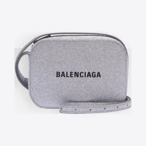 巴黎世家/Balenciaga 银色 加小号Everyday Glitter摄影包 45472602ni