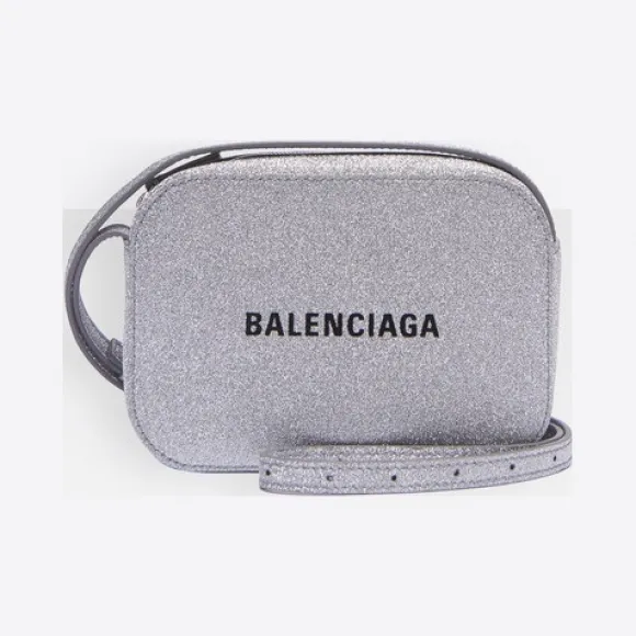 巴黎世家/Balenciaga 银色 加小号Everyday Glitter摄影包 45472602ni