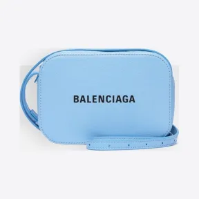 巴黎世家/Balenciaga 女士 BABY BLUE/BLACK Everyday加小号摄影包 | Balenciaga 552372-DLQ4N-4860