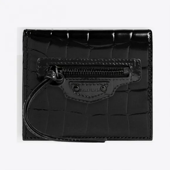巴黎世家/Balenciaga 女士 NEO CLASSIC翻盖零钱包卡夹 64011115V071000