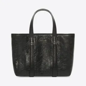 巴黎世家/Balenciaga 女式 Barbes 小号 East-west 黑色购物包 6714042100O1000