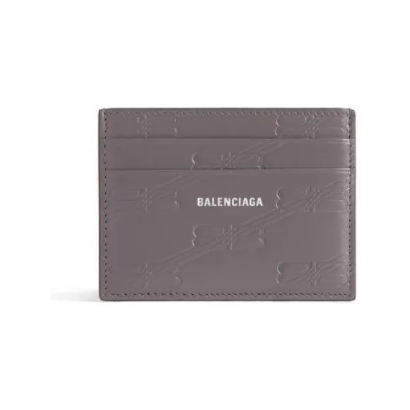 巴黎世家/Balenciaga Embossed Monogram Box卡夹 为 男士 在 深灰 717763-210JS-1404