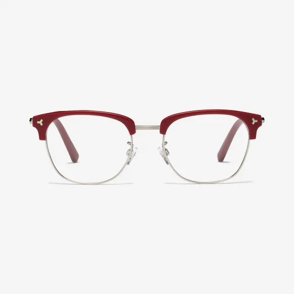 巴利/Bally 宝石红色醋酸纤维和金属中性眼镜 6227922