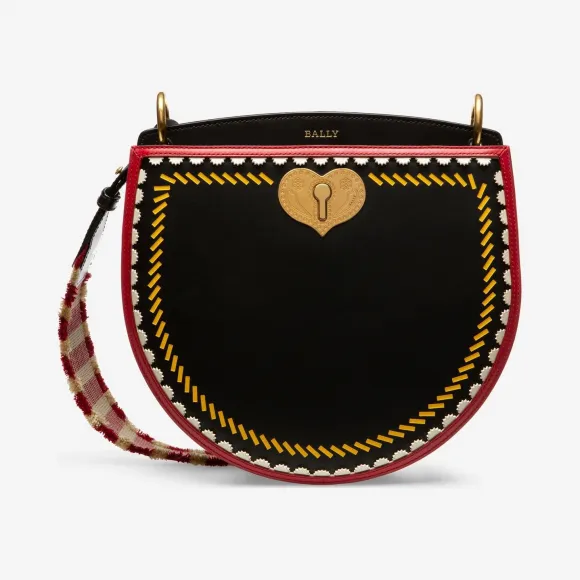巴利/Bally 黑色小牛皮斜挎包 6227937