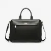 巴利/Bally 黑色涂层棉和小牛皮混纺商务包 6227990