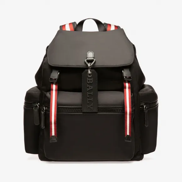 巴利/Bally 黑色尼龙双肩包 6228644