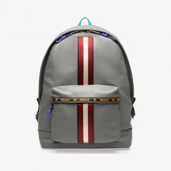 巴利/Bally 多重云灰色皮革双肩包 6228650