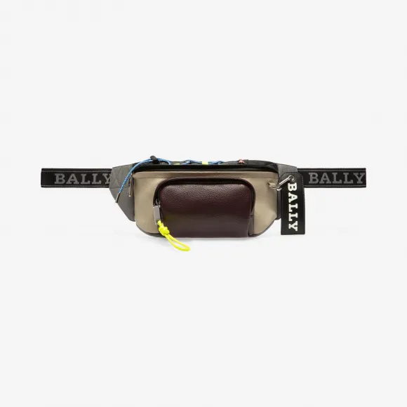 巴利/Bally 多重西梅红皮革腰包 6228677