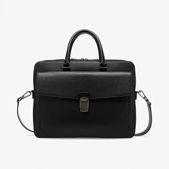 巴利/Bally 黑色皮革商务包 6228690