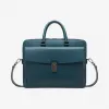 巴利/Bally 深蓝绿色皮革商务包 6228692