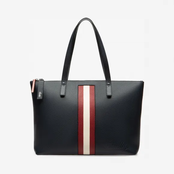 巴利/Bally 墨蓝色皮革托特包 6229853