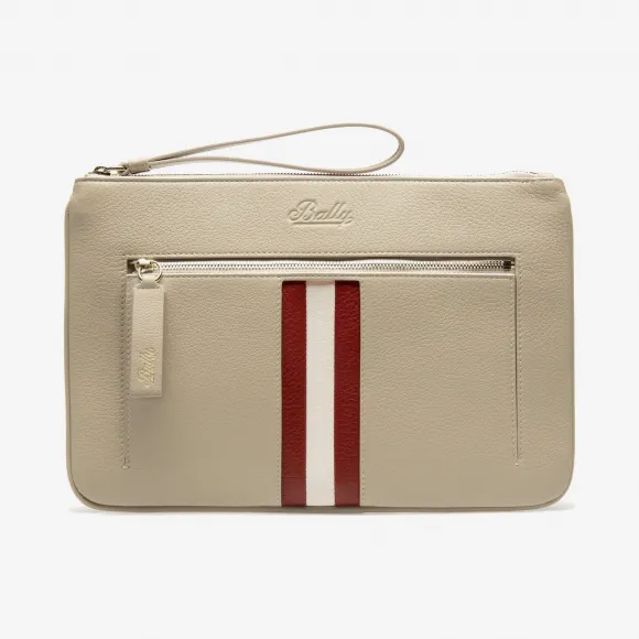 巴利/Bally 石灰色皮革腕包 6230048