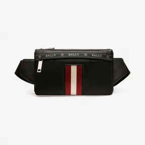 巴利/Bally 黑色光面牛皮腰包 6230618