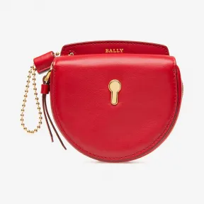 巴利/Bally 女士红色纯色小牛皮钥匙包 6233023