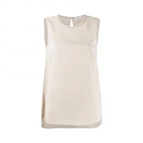 布内罗·古奇拉利/Brunello Cucinelli 圆领坦克背心 MF948DA100C7291