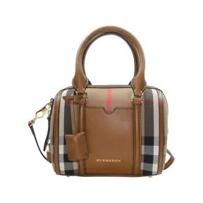 博百利/Burberry 啡色 帆布  单肩包 3903916