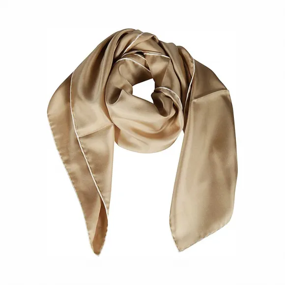 博百利/Burberry 男士 Horseferry 印花丝质方巾 (典藏米色)  80119481