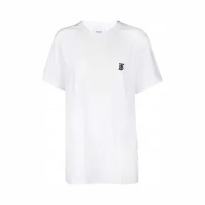 博百利/Burberry 专属标识图案棉质 T 恤衫 (白色) - 男士  80140211