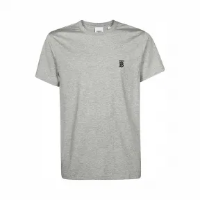 博百利/Burberry 专属标识图案棉质 T 恤衫 (浅麻灰) - 男士  80140231