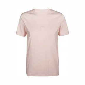 博百利/Burberry 女士 专属标识图案棉质 T 恤衫 (雪花石粉红) 80151871