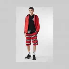 博百利/Burberry 男士 专属标识图案棉质宽松 T 恤衫 (黑色)  80174941