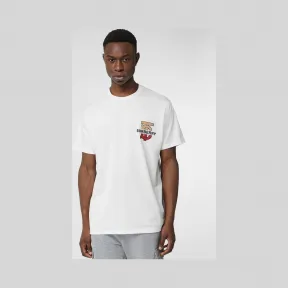 博百利/Burberry 男士 专属标识图案棉质宽松 T 恤衫 (白色) 80174961