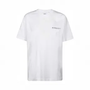 博百利/Burberry 人造水晶专属标识图案棉质宽松 T 恤衫 (白色) - 女士  80246461