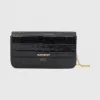 博百利/Burberry 压花皮革钱夹（含可拆式链条背带） (黑色) - 女士  80280241