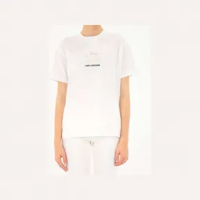 博百利/Burberry 白色 鹿刺绣棉质T恤 80429841