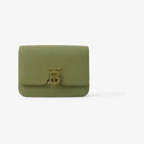 博百利/Burberry TB 粒纹皮革小号专属标识锁扣包 (云杉绿) 80629731