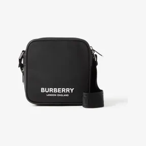 博百利/Burberry Paddy – 方型徽标印花尼龙包 (黑色) 80661111