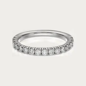 卡地亚/Cartier B4216300 - Etincelle de Cartier戒指 宽2.6毫米 半铺镶钻石 铂金 - 铂金 钻石